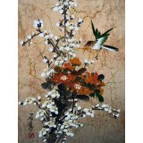 Japanese Painting on Fabric – Signed with Seal – Framed Artwork - Photo2 Japanese Painting on Fabric – Signed with Seal – Framed Artwork - Linx