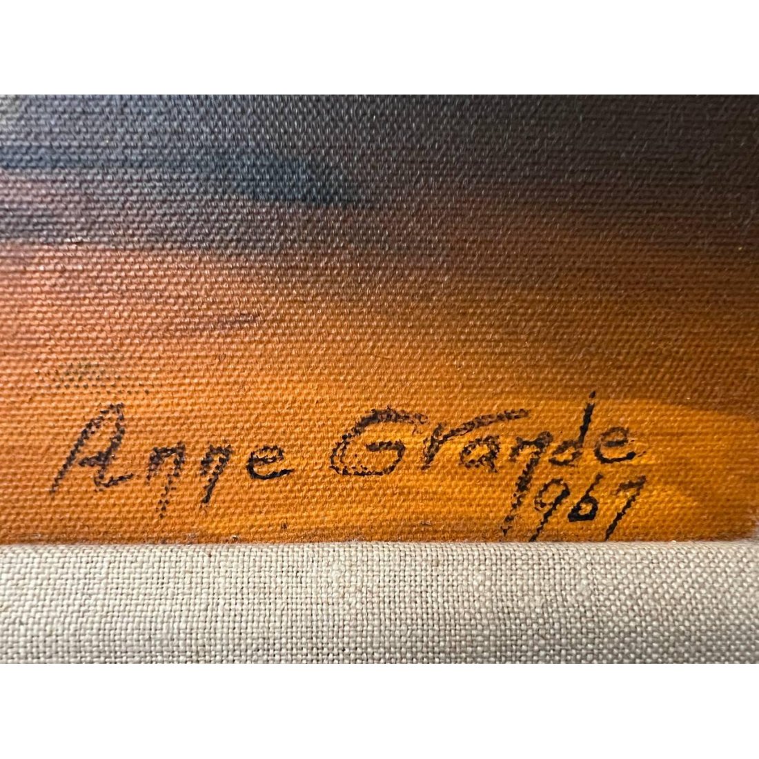 Vintage Oil Painting Still Life – Signed Anne Grande 1967 – Framed Floral Artwork - Photo5 Vintage Oil Painting Still Life – Signed Anne Grande 1967 – Framed Floral Artwork