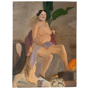 Original Nude Female Figurative Oil Painting – Canvas on Board 18x24 cm (test) - Buy